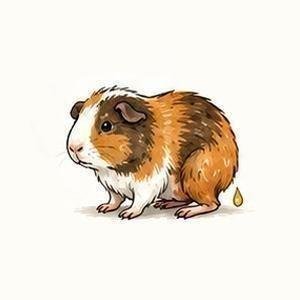 Морской свинке трудно пописать