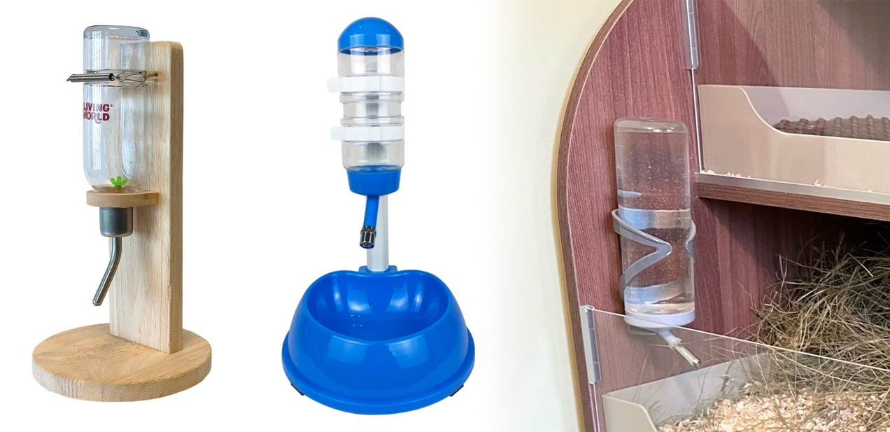 Крепление поилки в стеллаже