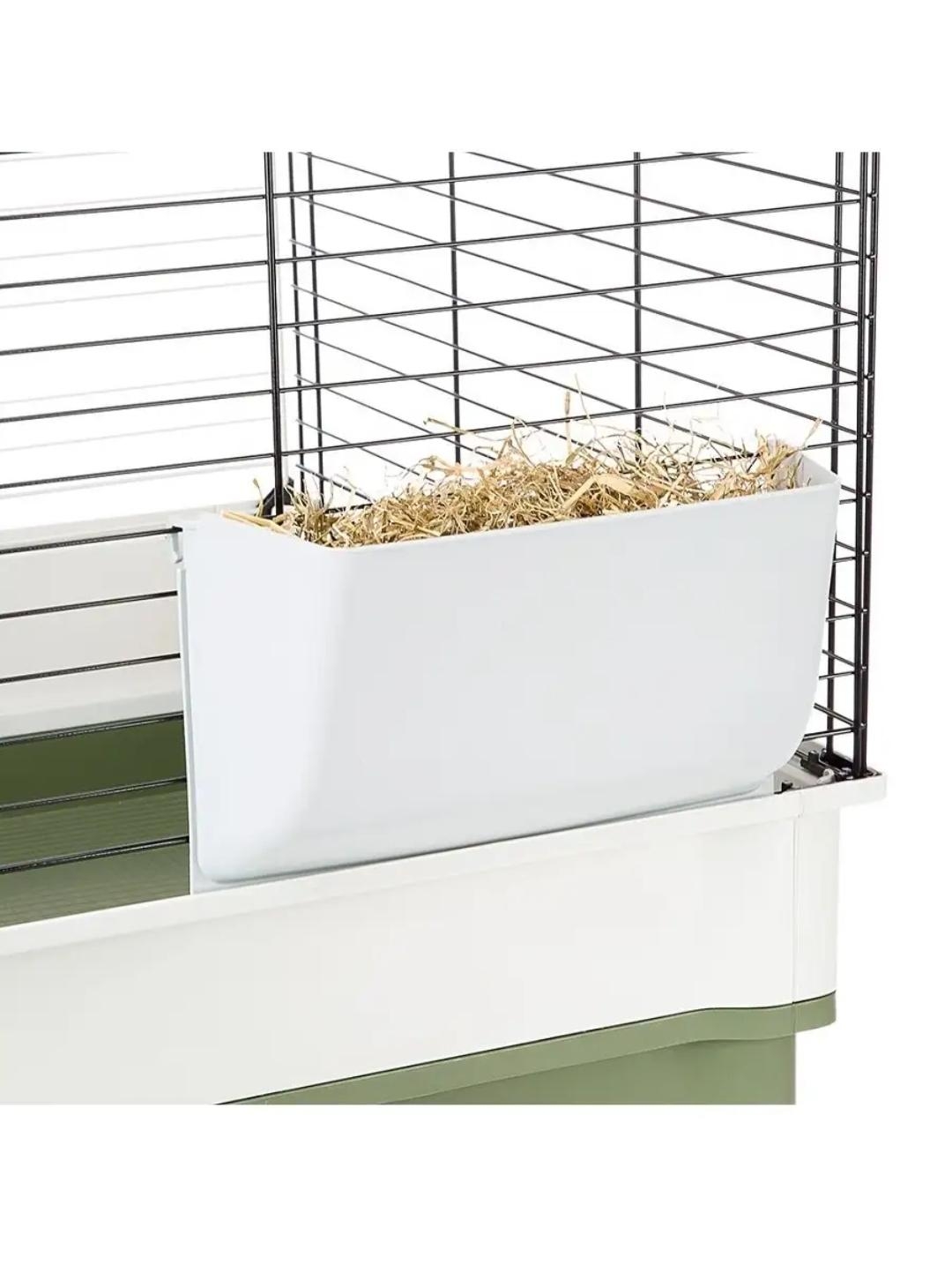 Внешний навесной сенник, как выглядит на решетках клетки