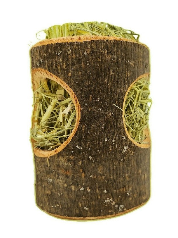 Вариант игрушки для морской свинки - сенник выпиленный из дерева с сеном